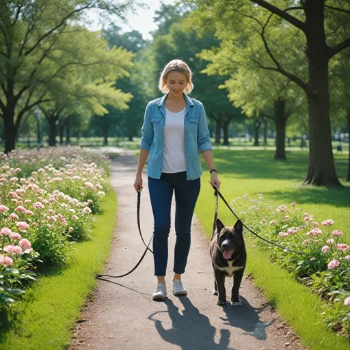 Optimisez vos promenades avec une laisse multiposition