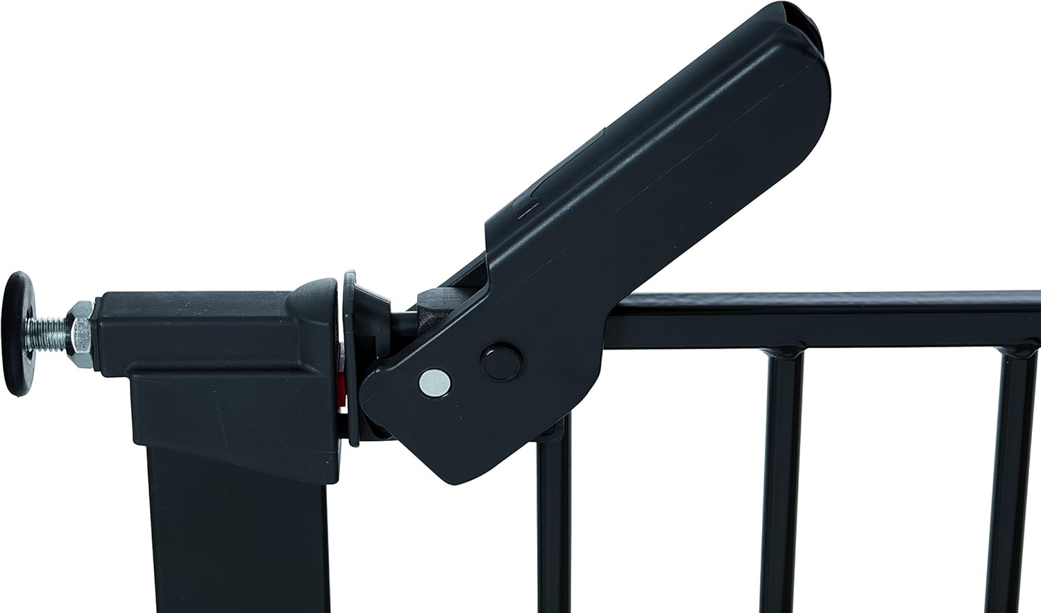 BabyDan Premier, Barrière de sécurité monté sur pression, 73,5-93,3 cm, Métal, Noir, Fabriqué au Danemark - Barrière pour bébé/Barrière de sécurité pour animaux/chien Noir 73,5-93,3cm