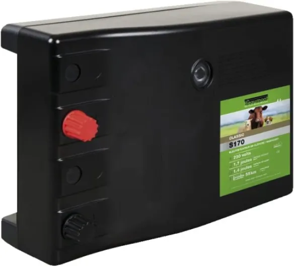 Kit Clôture Anti-fuge pour Chien avec Poste à Secteur à Brancher - 9500 Volts - Facile à Installer - Délimitation & Sécurisation de la Propriété (Chiens à Poils Longs)