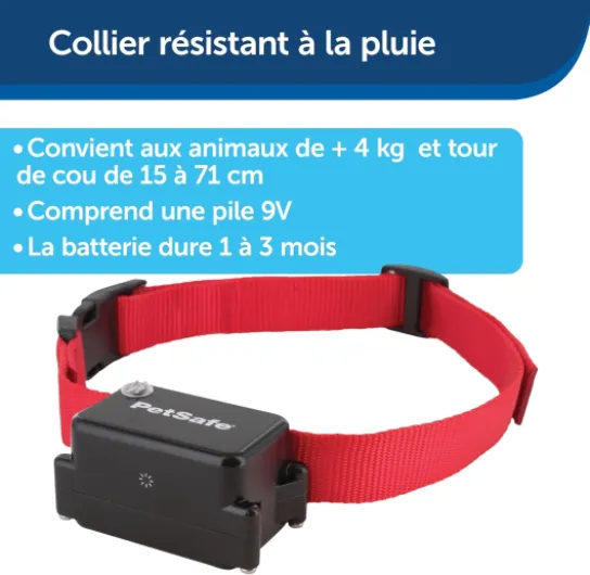Système de Clôture Anti-Fugue avec Collier et Fil pour Grand Chien ou Chien Têtu de Plus de 4 kg - Tous Types de terrains (Jardin, enclos..) - Imperméable - Facile à Installer Clôture avec fil Chien têtu / Gros chien