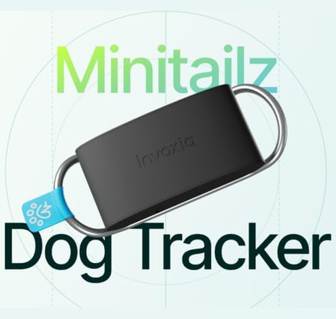Minitailz - Traceur GPS & Santé n°1 pour Chien - Alertes Anti-Fugue, Scan respiratoire - Localisation Temps réel, Rechargeable USB, Zone et Clôture Virtuelle - Mini Tracker sur Collier Sans abonnement
