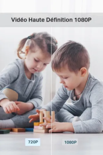 C200 2 Pack Caméra Surveillance WiFi intérieure 1080P, détection de Personne, Audio bidirectionnel, Compatible avec Alexa et Google Assistant, pour Bébé ou Animaux 1080P - 2pack