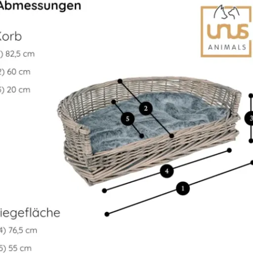 Test UNUS Panier pour Chien en Osier avec Coussin : un couchage simple et pratique pour votre compagnon