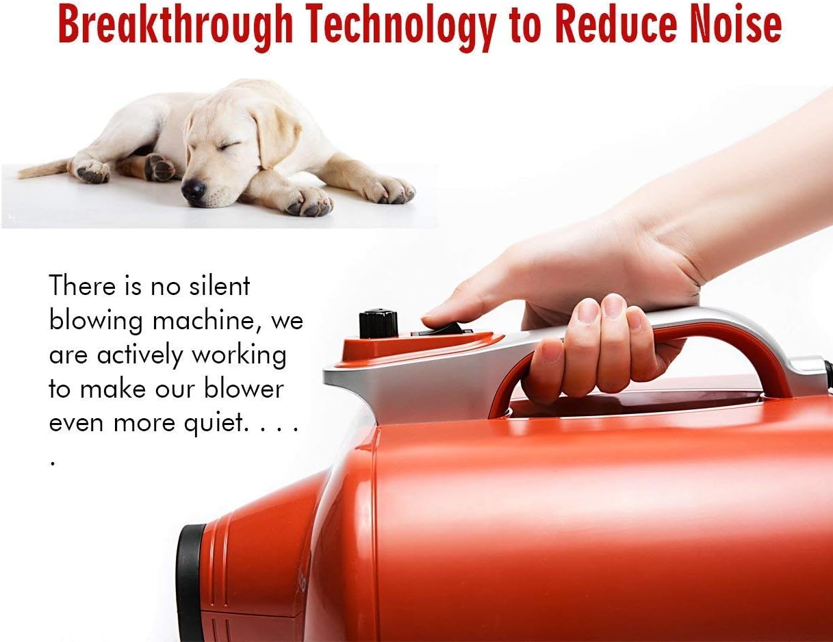 Shernbao Double Motor Dog Pulser Pulseur pour Chien 6.0HP 3000W -Dog Dryer, Quick Drying System for Large Breeds