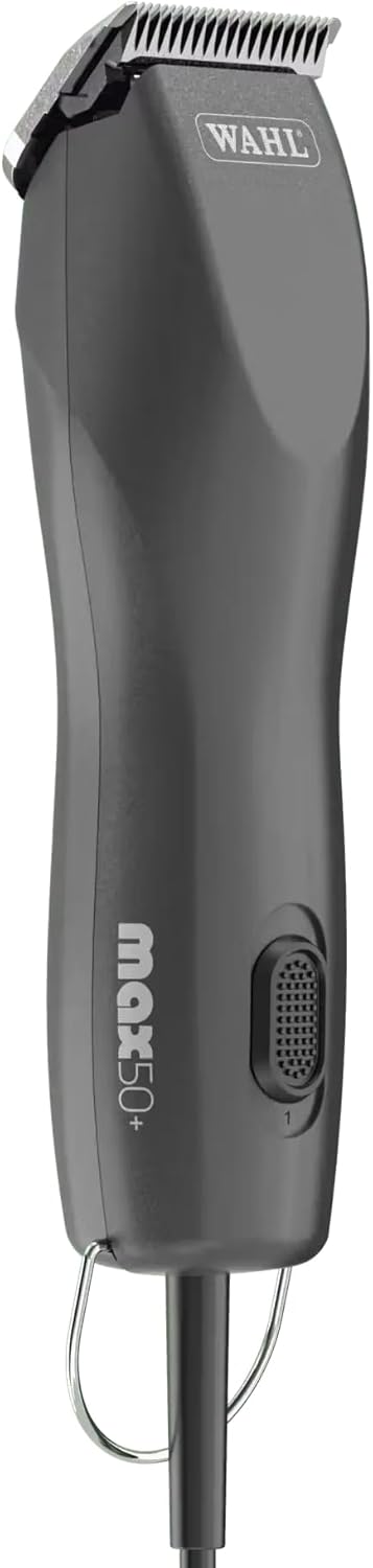 Agrarzone Edition Wahl Max 50+ Tondeuse pour chien avec jeu de peignes - Tondeuse chien & chat à poils emmêlés & longs - Moser Max 50 silencieuse avec 2 niveaux de vitesse