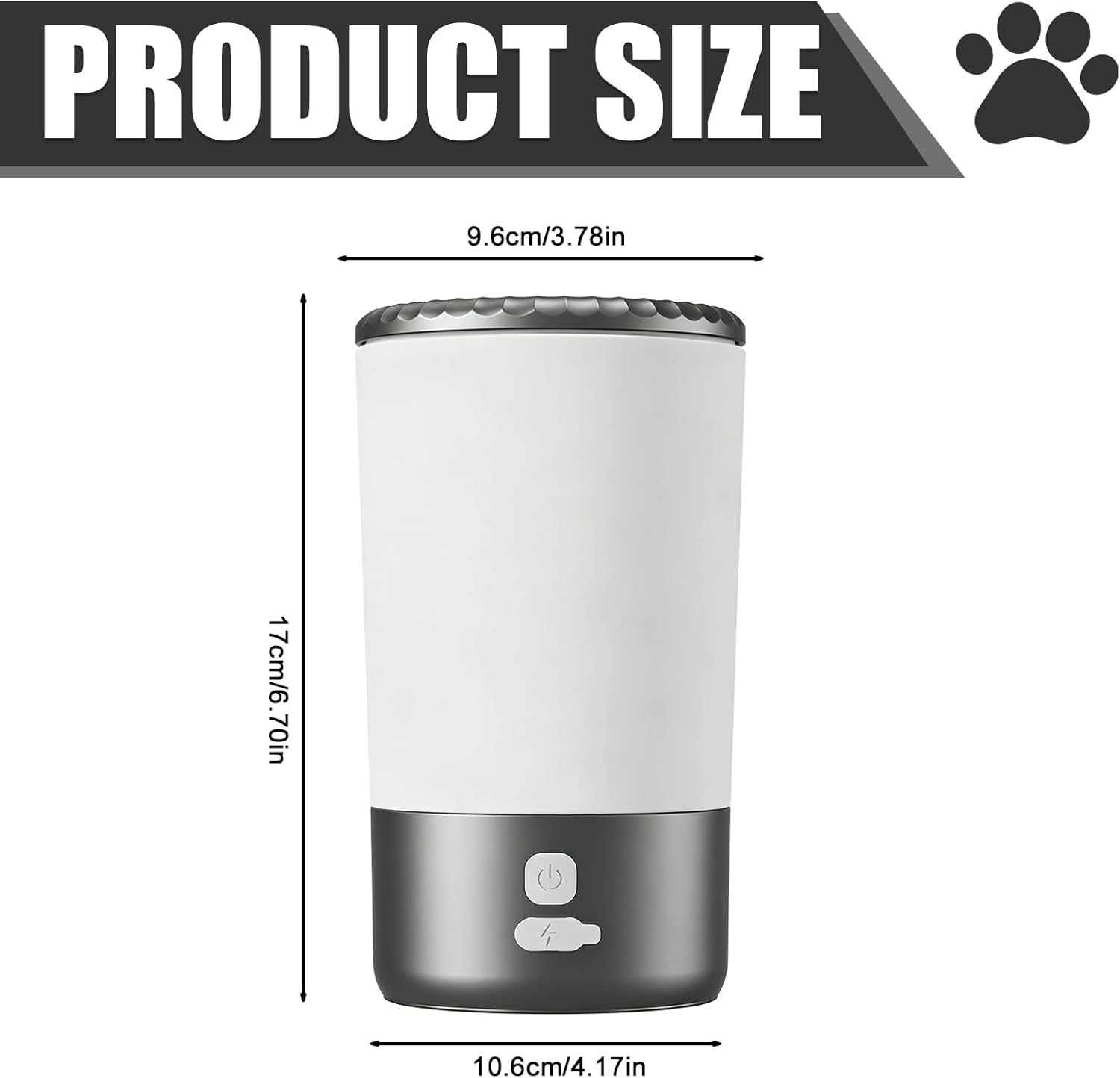 Nettoyeur de Pattes, Automatique Nettoyeur Patte Chien, Nettoyeur Pattes pour Chien avec Silicone Souple, Lave Pattes pour Chiens, Paw Cleaner pour Chiens et Chats de Petite Moyenne et Grande Race