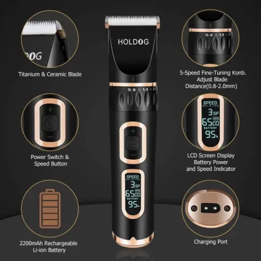 Test HOLDOG B8 : la tondeuse pour animaux qui fait le job sans exploser le budget