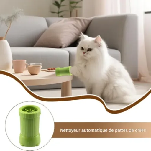 Test Nettoyeur De Pattes De Chien Manolyee : le gobelet qui évite (un peu) les traces de boue dans le salon