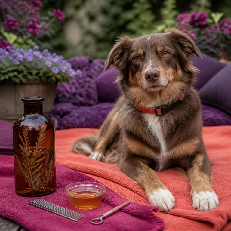 Vinaigre des quatre voleurs pour chien : un allié possible contre puces et tiques